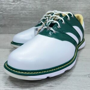 Adidas MC Z-Traxion Spikeless Golf Shoes Men's Size 9 White Green Leather NWOB